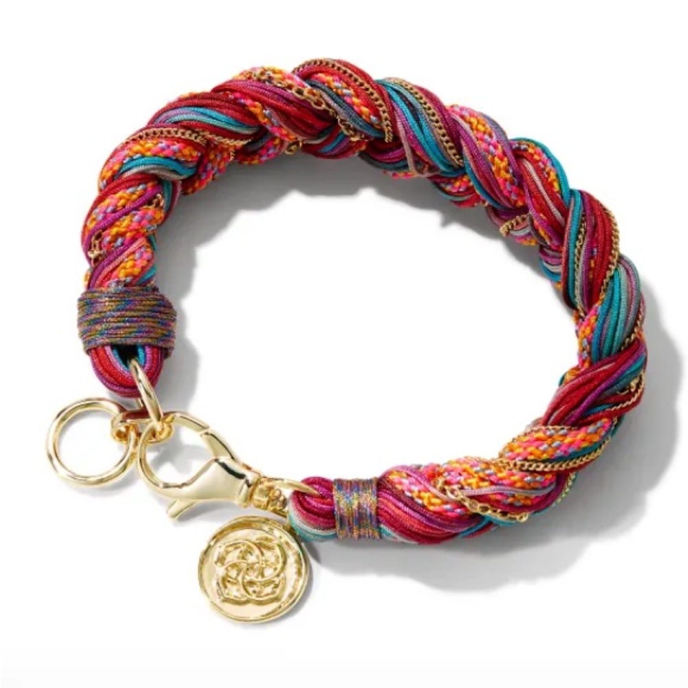 Kendra Scott Gold Masie Corded Bracelet in Coral Mix